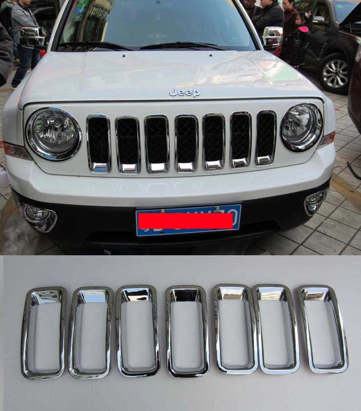 Front Grille Trim for Jeep Patriot Full Set (2012-2015)