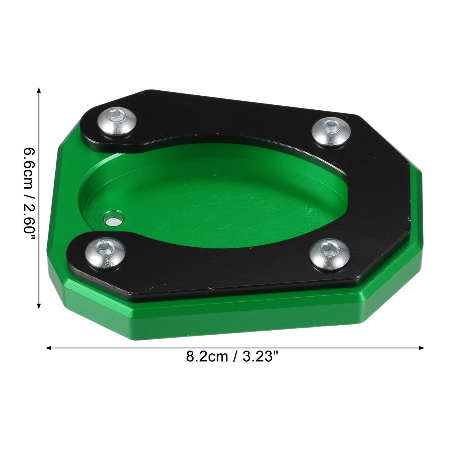 1 Set Kickstand Side Stand Plate Pad Green for Kawasaki Zx4rr (2023–2023)