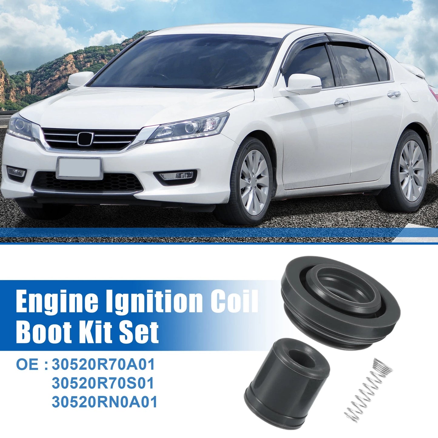 6 x Ignition Coil Boot Kit for Honda (2001-2005)