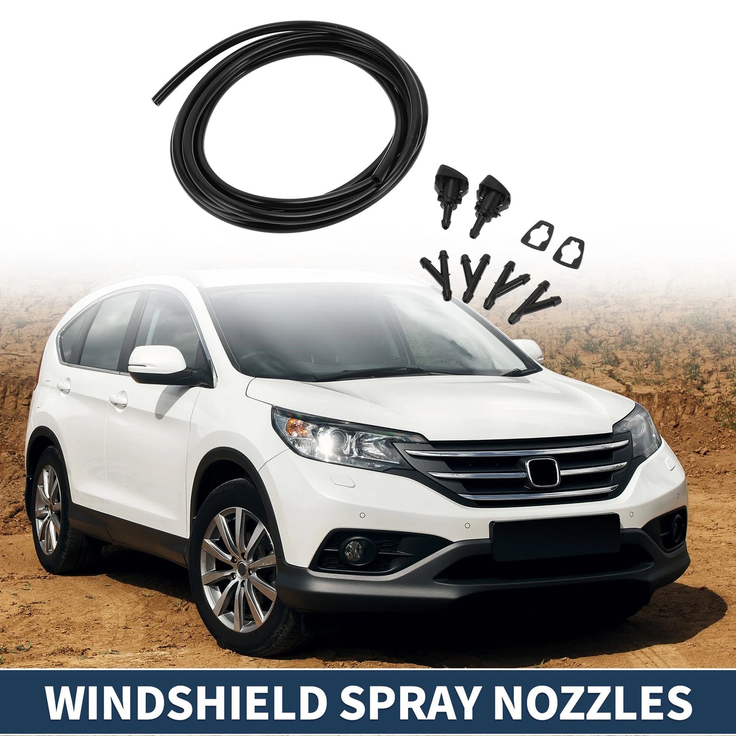 Set Front Windshield Washer Nozzles for Chrysler Town & Country