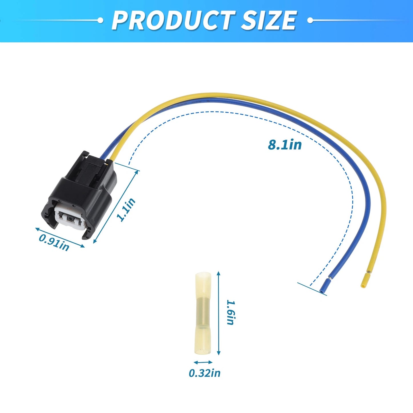 6Pcs Fuel Injector Wiring Harness for Nissan (2000-2006)