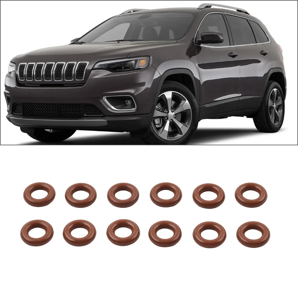 12pcs Fuel Injector O-Ring Seals for Chrysler 300, Jeep Cherokee (2005-2010)