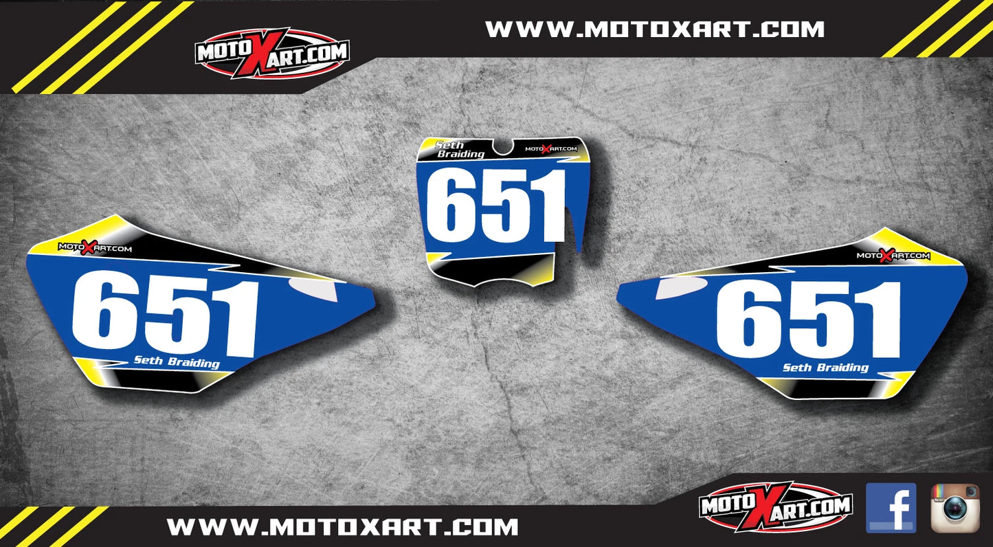 Cobra CX 65 Custom Number Plates Decals Graphics 2007-2015