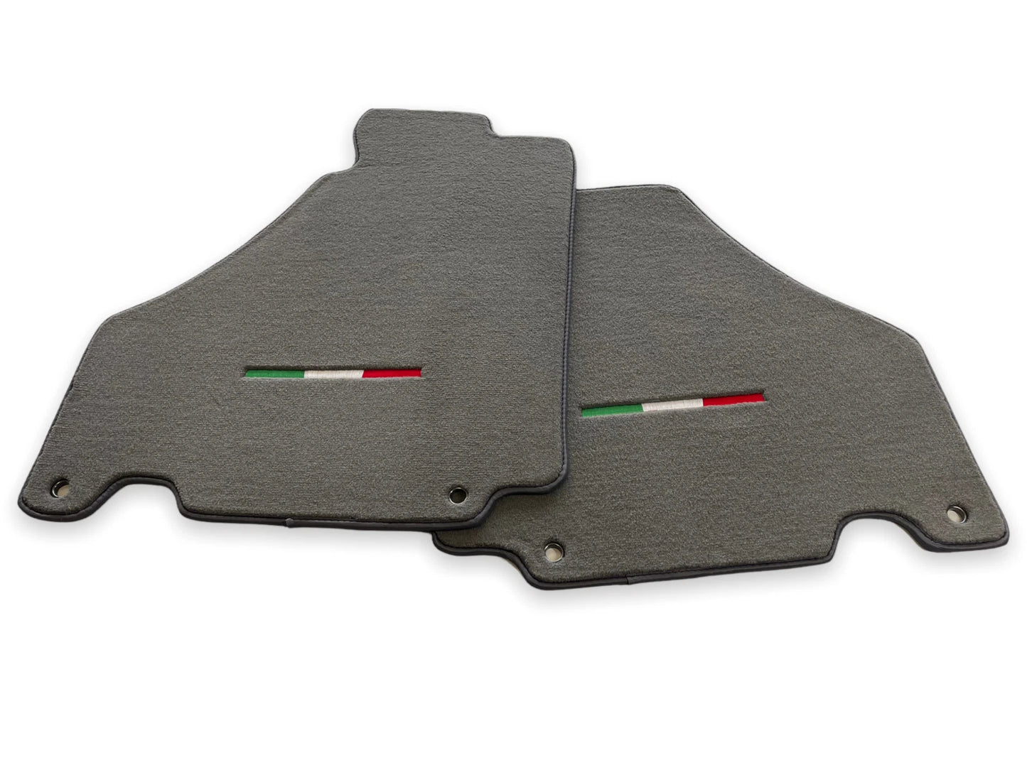 Floor Mats for Ferrari 360 Modena Gray Carpets Set with Emblem (2000-2005)