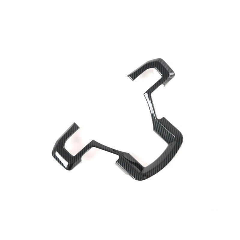 ABS Carbon Style Steering Wheel Moulding Panel Cover Trim for 15-19 Ford F-150