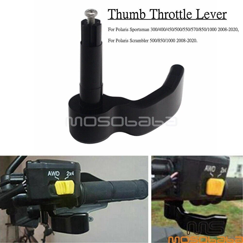 Black Thumb Throttle Lever for Polaris Sportsman 300 400 450 500 570 850 1000