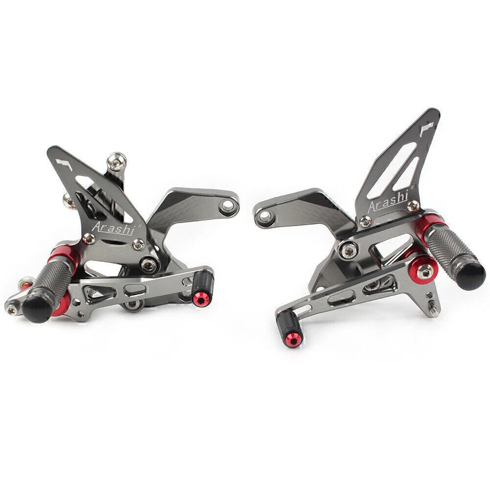 Aluminum Gray Rear Footpegs for Kawasaki Z900 (2021-2023)