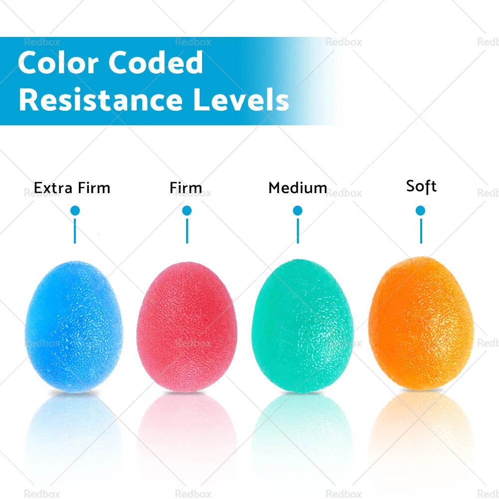 4 x Hand Therapy Stress Relief Exercise Balls for Grip Strengthening