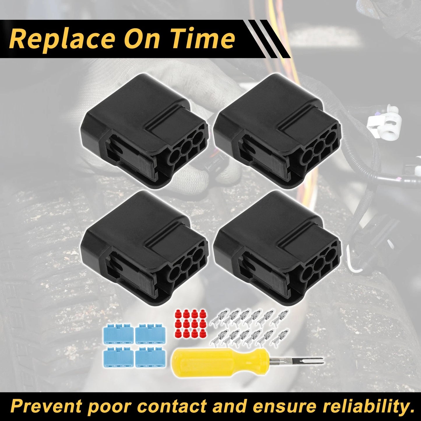 4 x Ignition Coil Connector Plugs for Honda S2000 (2000-2009)