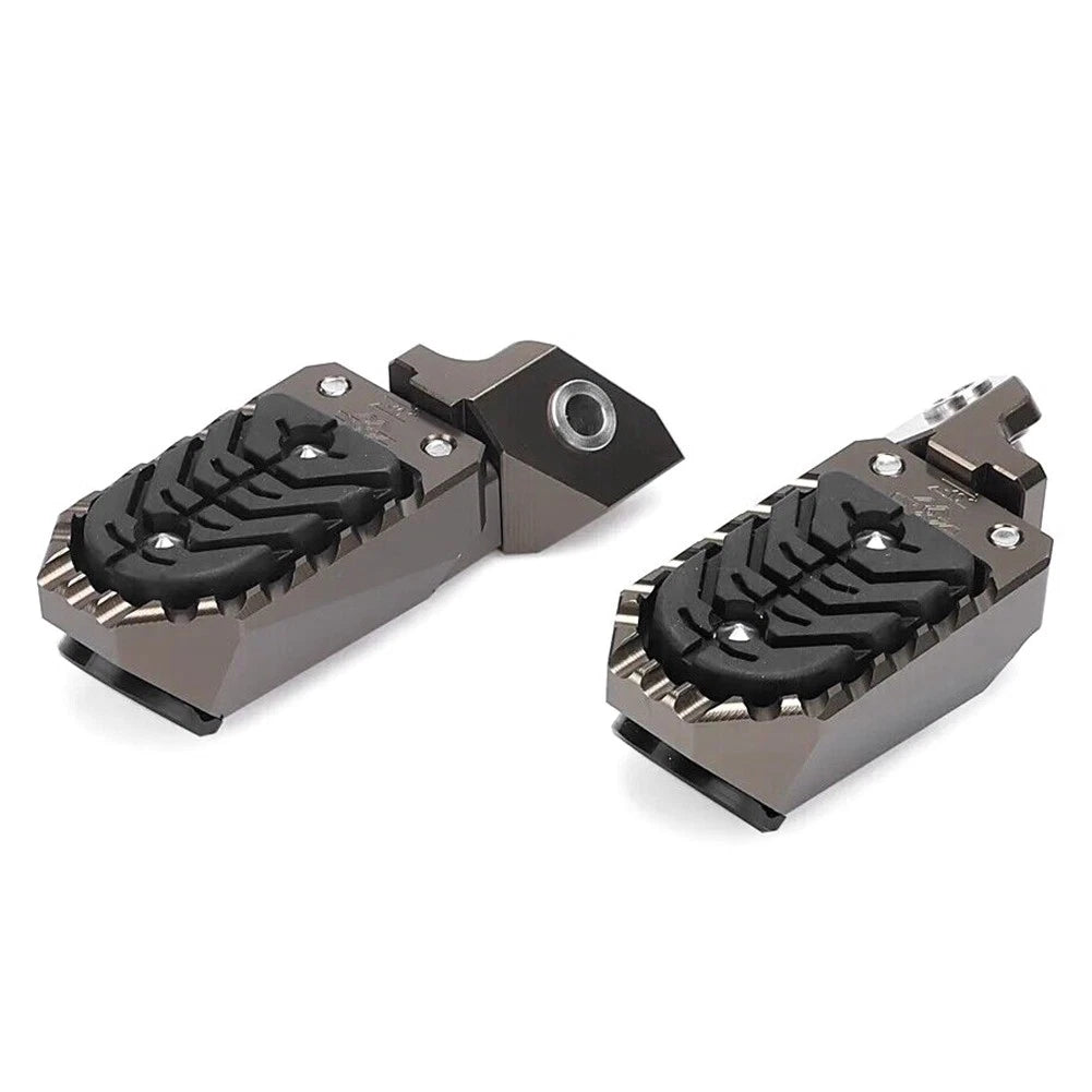 Wide Foot Pegs Pedals Rest Brown for BMW R1200GS R1250GS (2013-2023)
