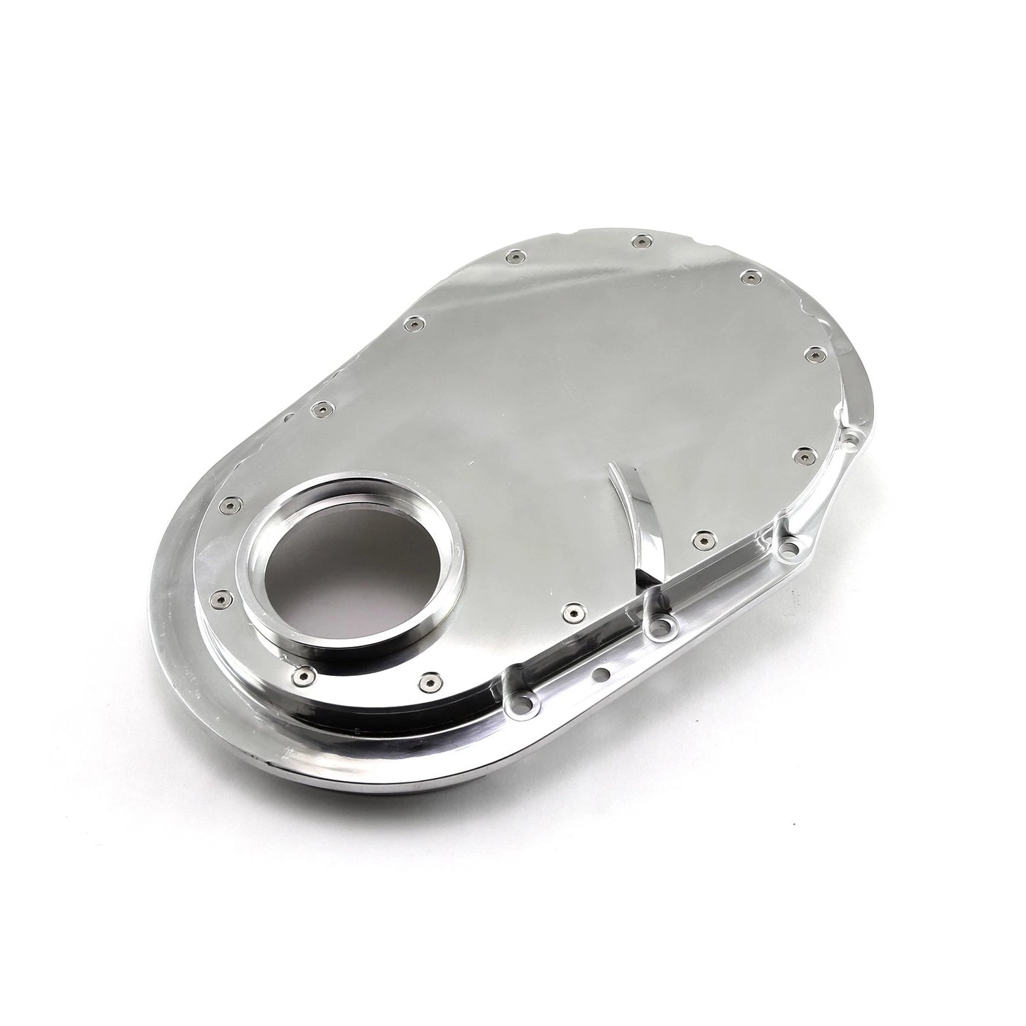 Polished Piece Front Aluminum Timing Chain Cover for Chevy BBC 454 (Gen 5)