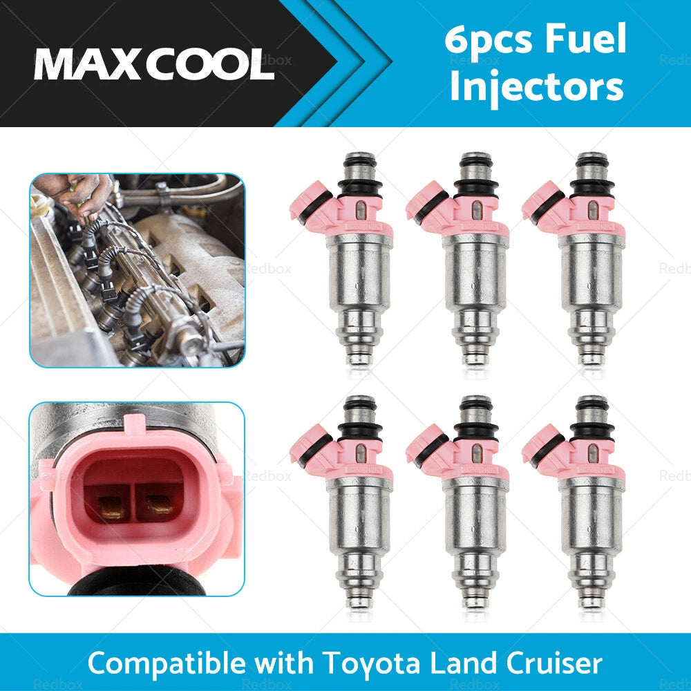 6 x Fuel Injectors for Toyota Landcruiser 1FZ-FE FZJ70 FZJ75 FZJ80 (1990-2007)