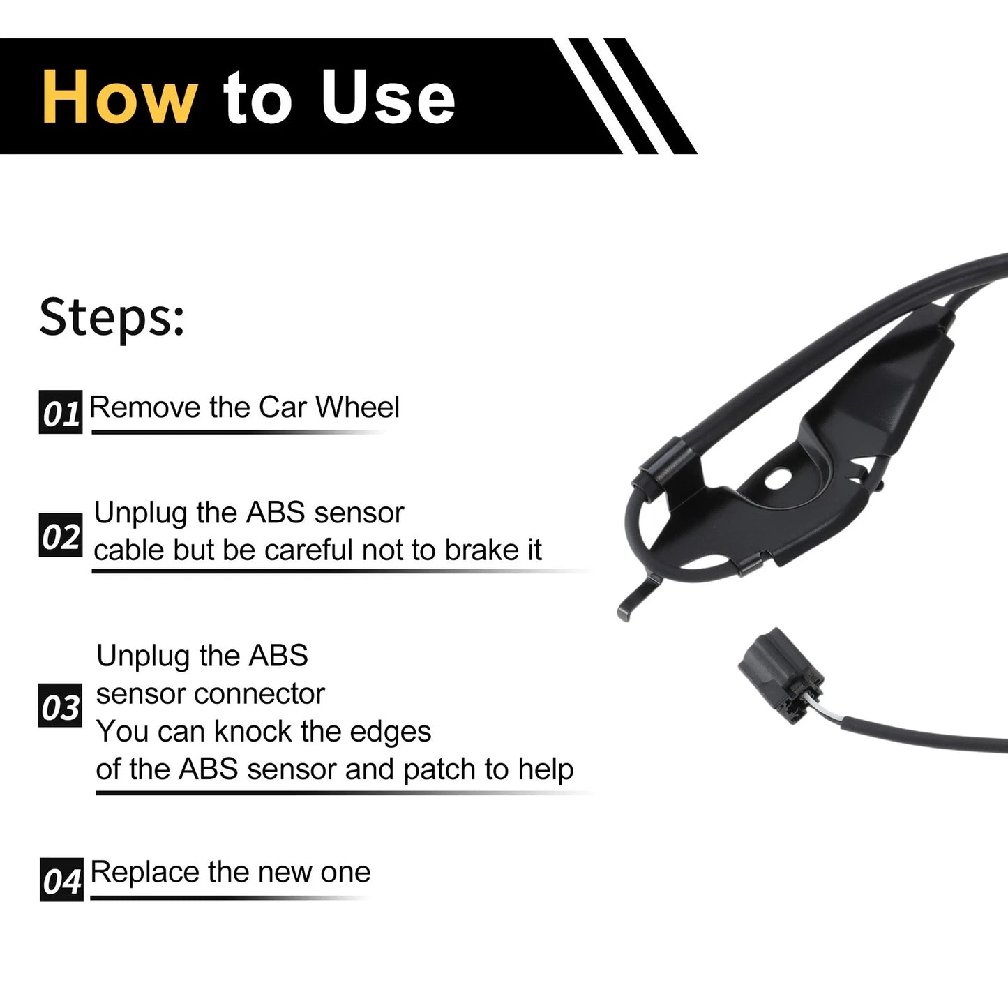 ABS Wheel Speed Sensor for Toyota Avalon Front Right (2013-2018)
