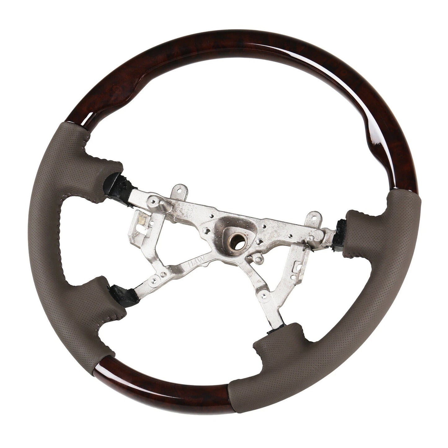 Steering Wheel Dark Wood Grain Leather Grip for Lexus LX470, Land Cruiser (1998-2007)