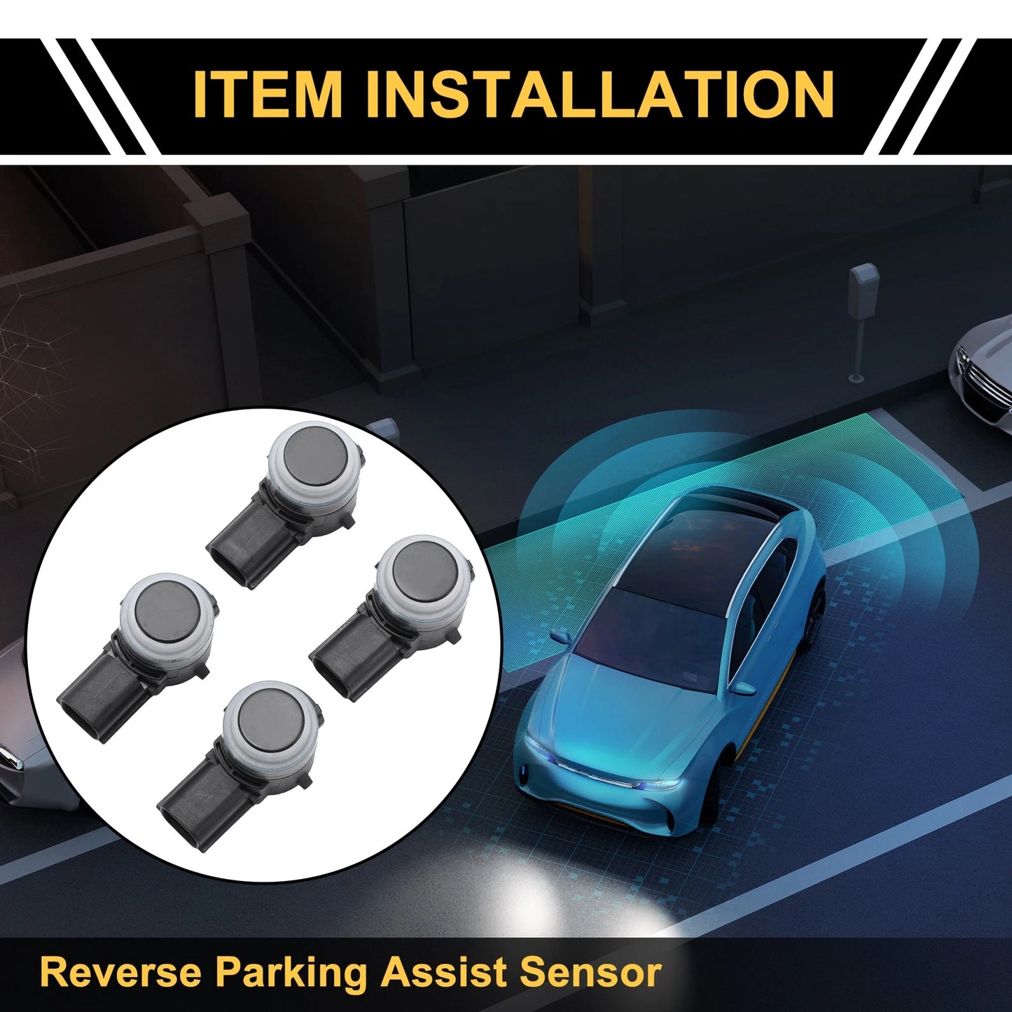 4 x Bumper Reverse Backup Parking Sensors for Ford Ranger (2019-2023)