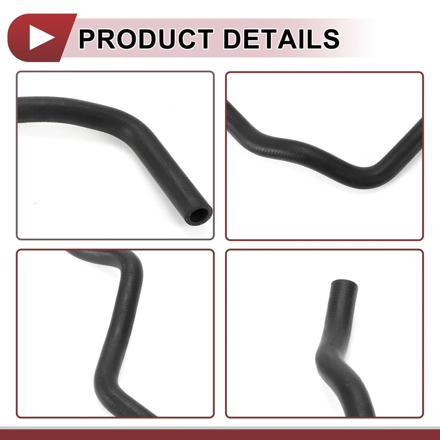 Heater Hose for Honda Civic 1.8L (2006-2011) Rubber Black 1 x