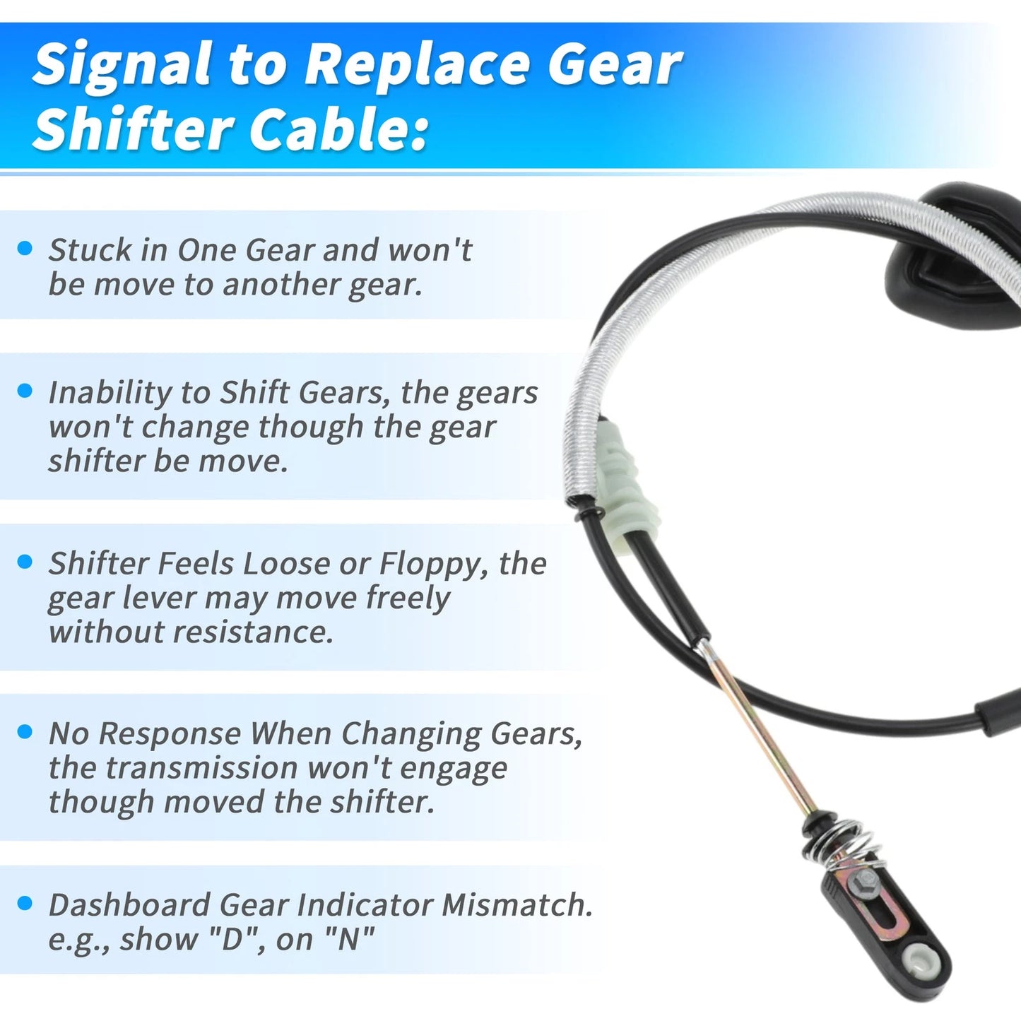 Auto Trans Gear Shifter Cable for Jeep Grand Cherokee (2011-2013)