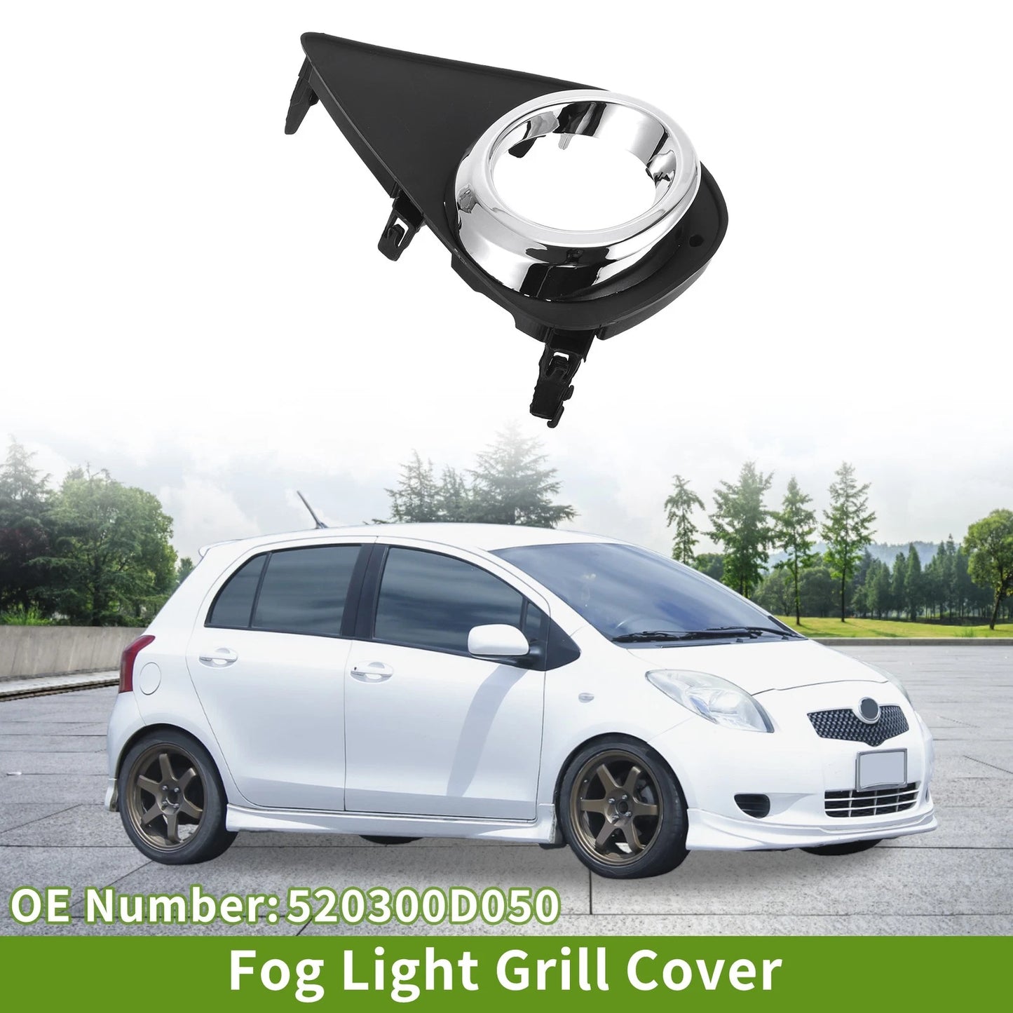Front Right Fog Light Grill for Toyota Yaris (2015-2017)