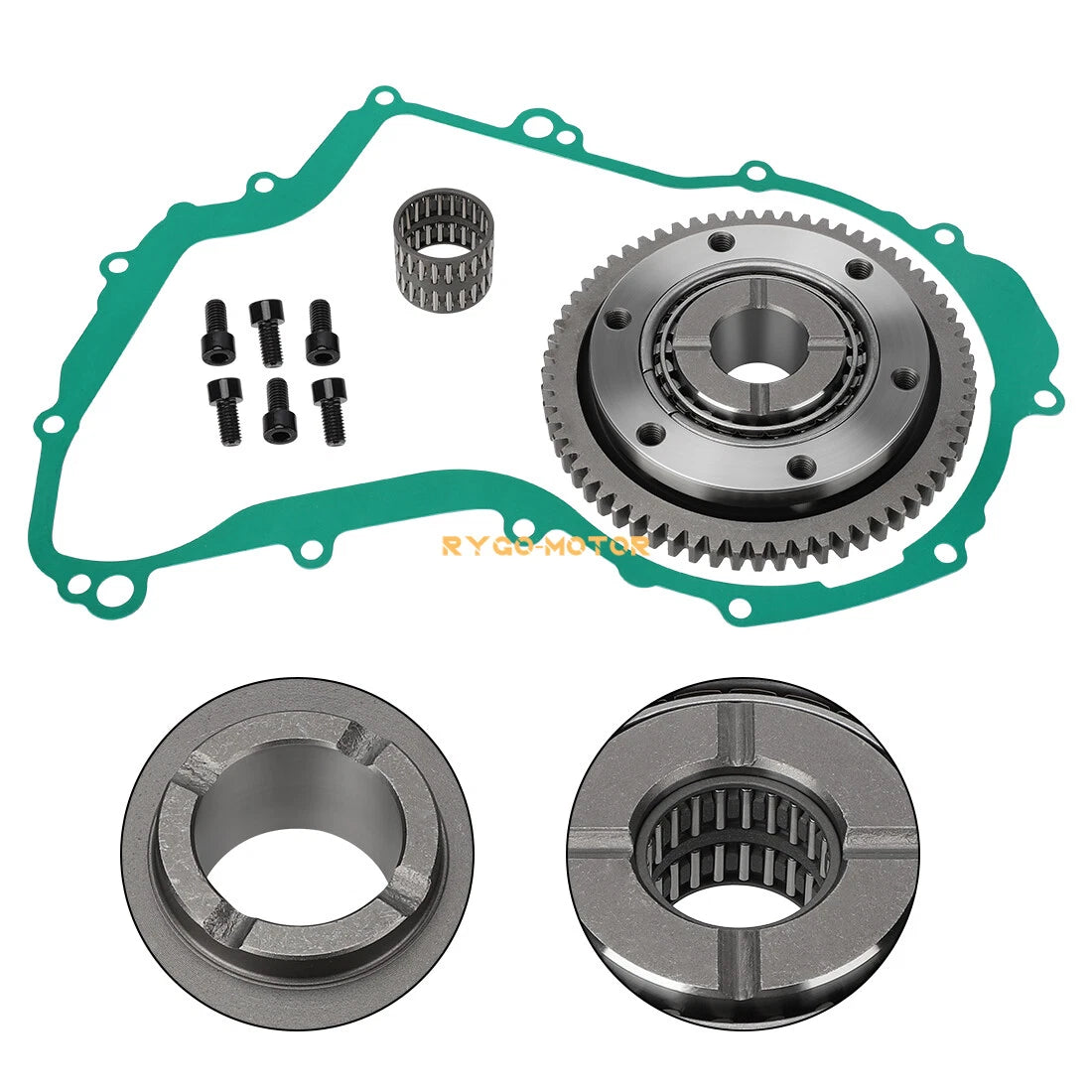 Starter Clutch One Way Gear Bearing Gasket for Yamaha Big Bear 400 (2000–2012)