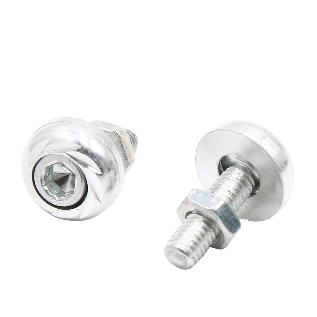 5pcs Aluminum Alloy License Plate Bolt Screw Nuts for Car Motorcycle