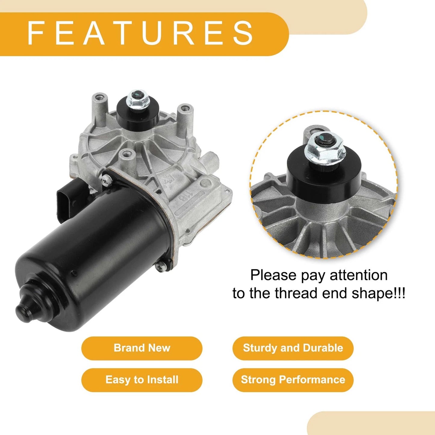 Front Windshield Wiper Motor for BMW E39 5 Series (1997-2003)