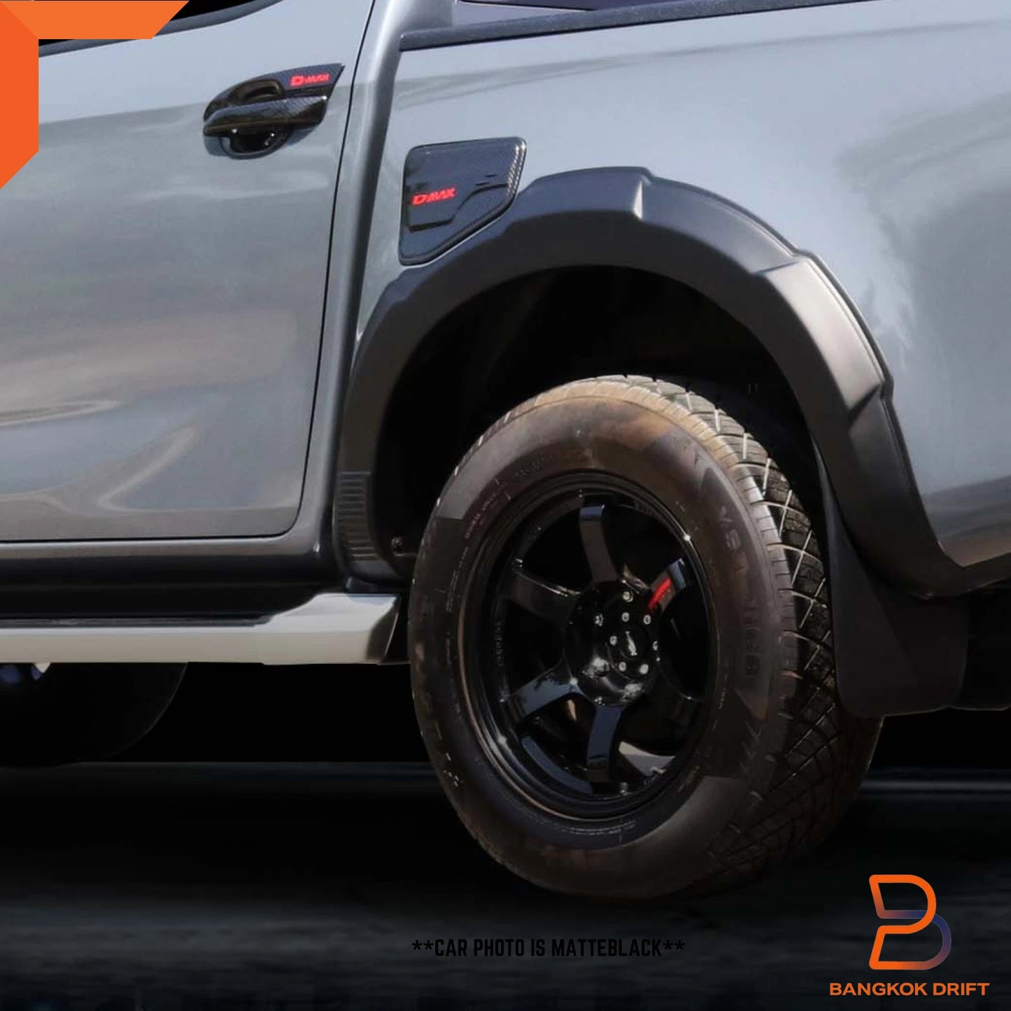 Matte Black Wheel Arch Flares for Isuzu D-Max X-Terrain LS-U (2024-2025)