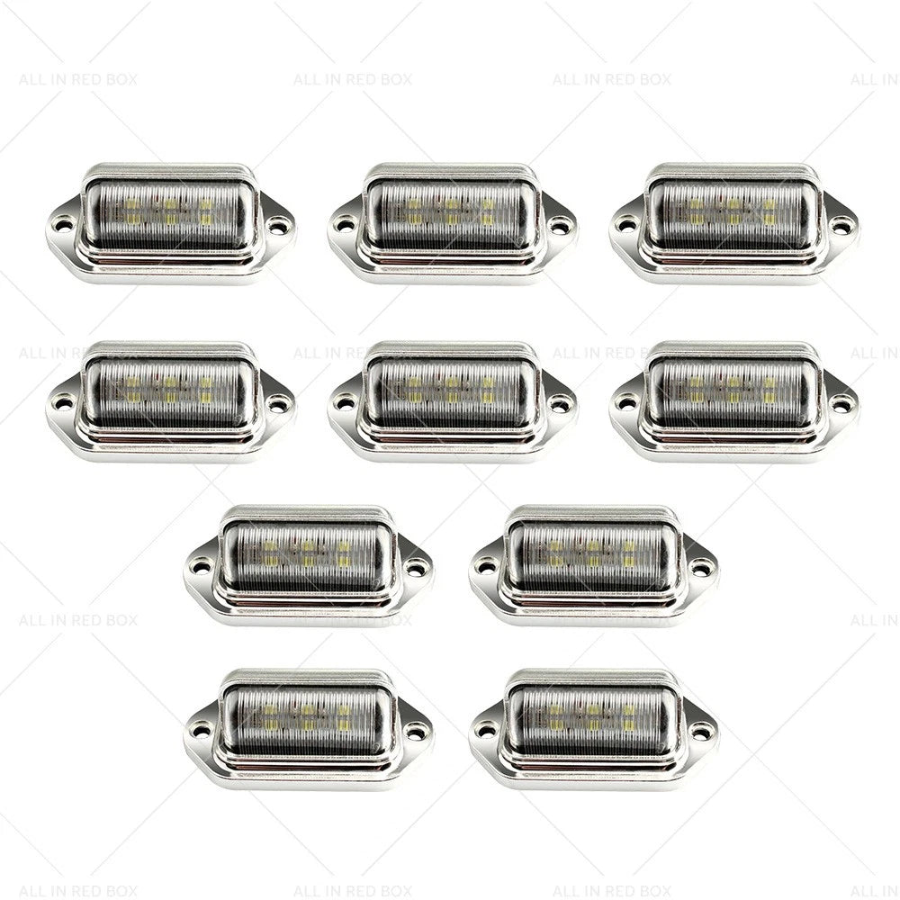 6 LED License Plate Light Lamps for Truck SUV Trailer Lorry