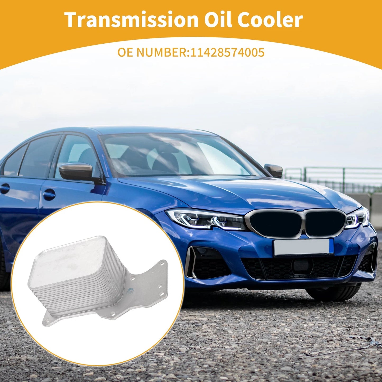 Engine Oil Cooler for BMW 1 Series, 5 Series (2004-2013) - 1 x Trans Cooler