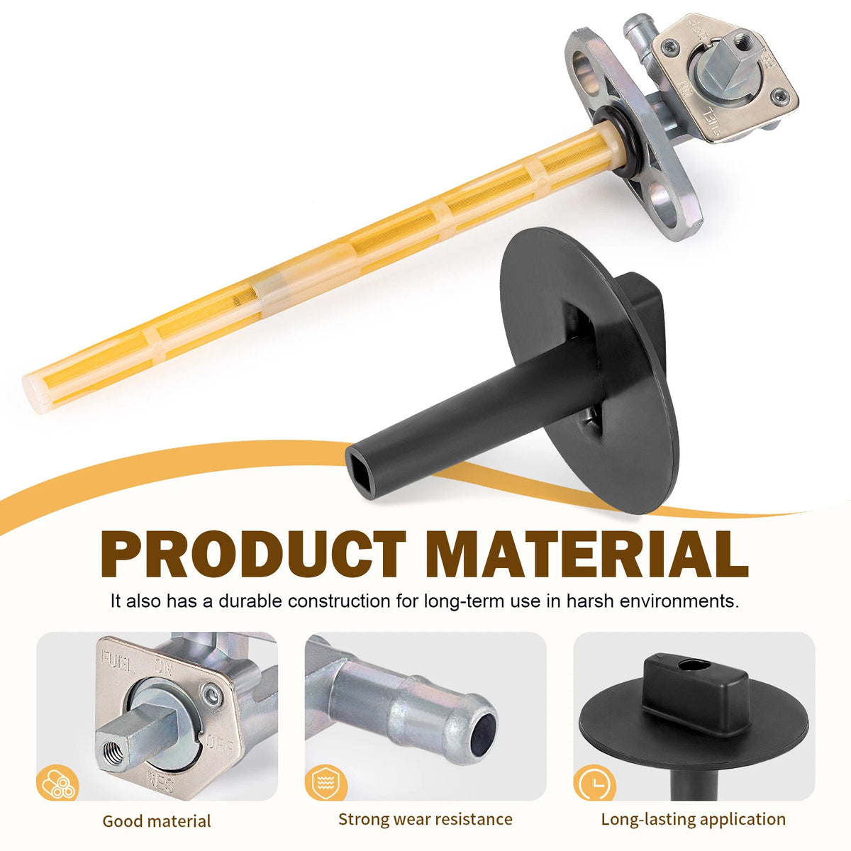 Fuel Petcock w/ Lever for Honda Rancher TRX420 2007-2014