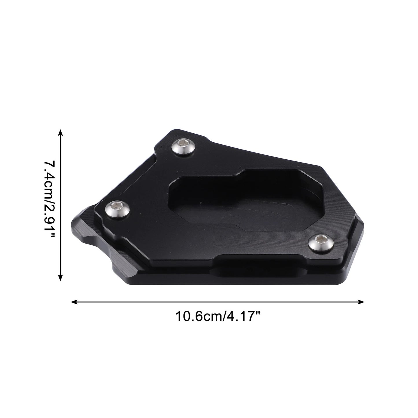 Set Aluminum Alloy Motorcycle Kickstand Plate Pad for BMW R1250GS (18–19)