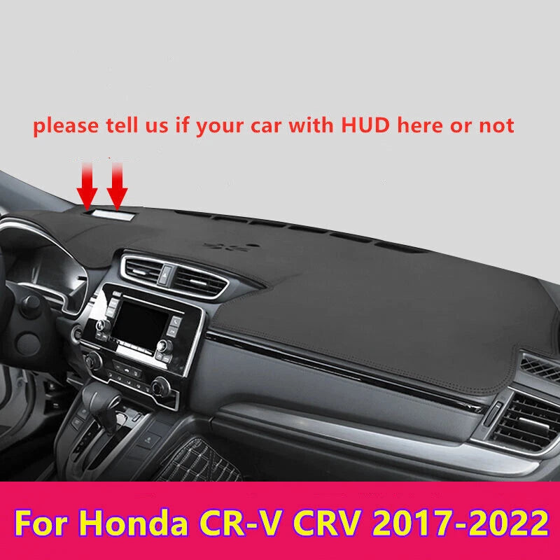 Leather Dashboard Cover Dash Mat for Honda CR-V (2017–2022)