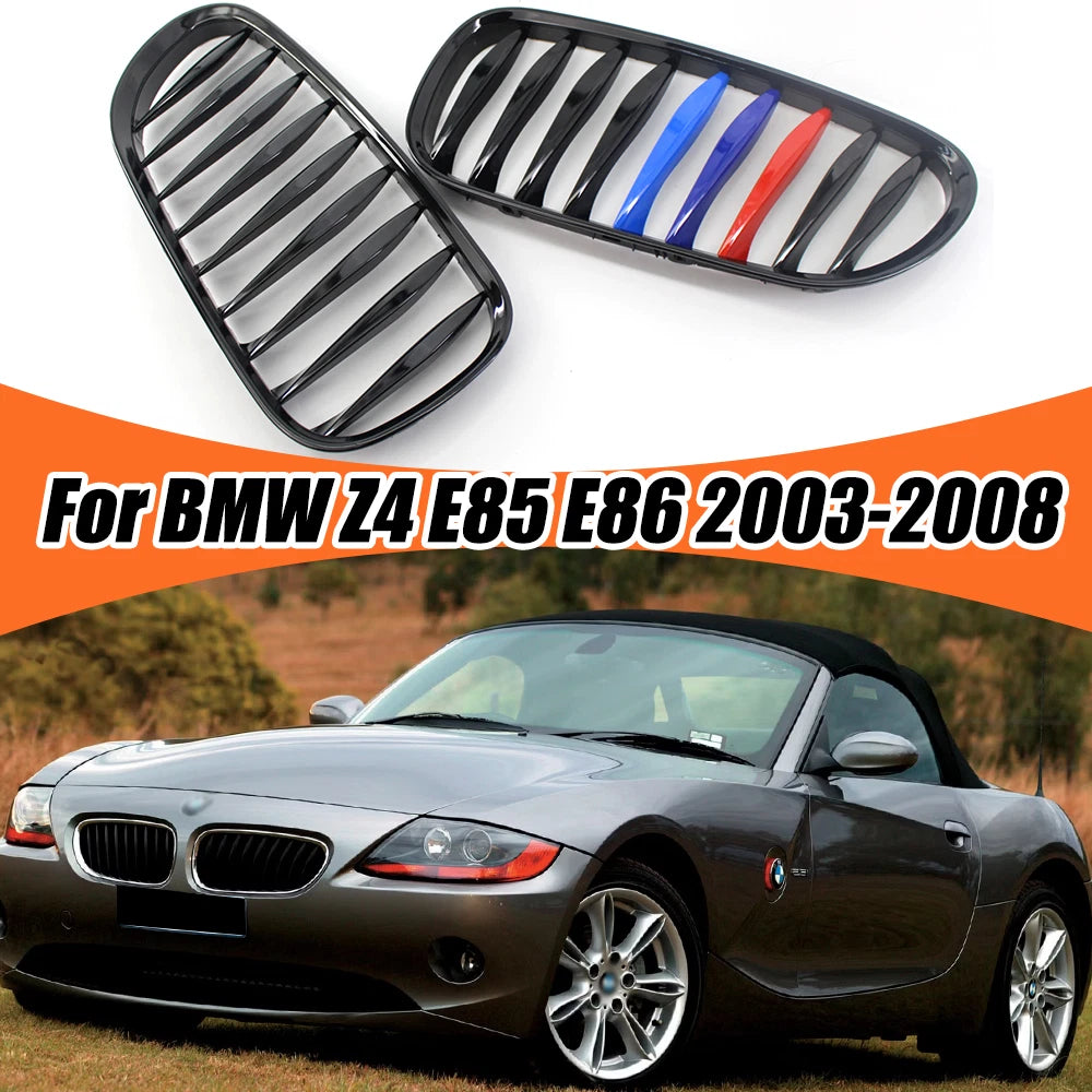 Front Kidney Grille Gloss Black for BMW Z4 (2003–2008)