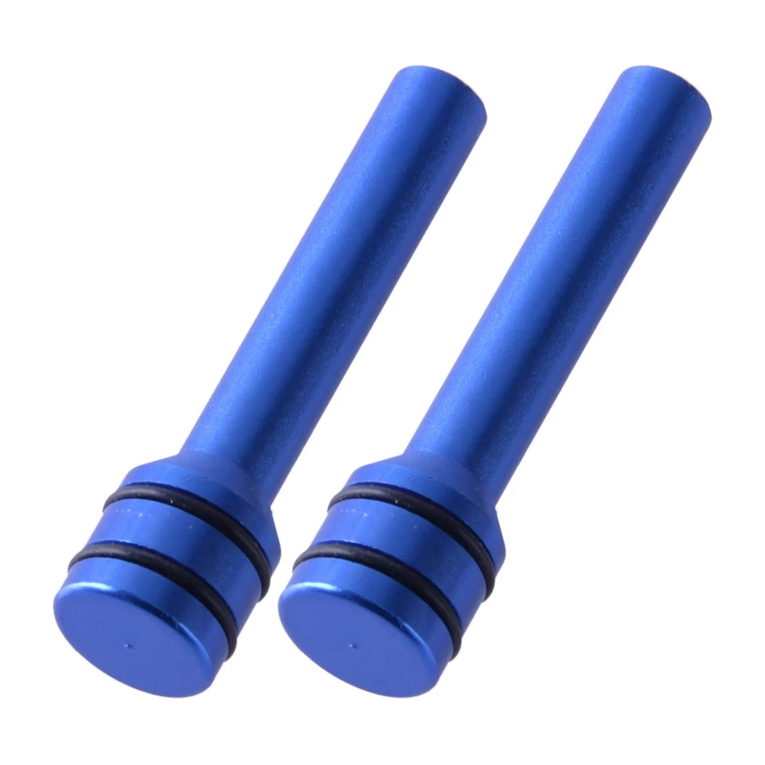 Aluminum Alloy Blue Car Interior Door Lock Knob Covers for Make & Model