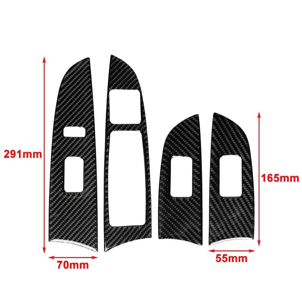 Carbon Fiber Window Lift Panel Switch Cover Trim for Lexus IS250 IS350 (2006-2013)