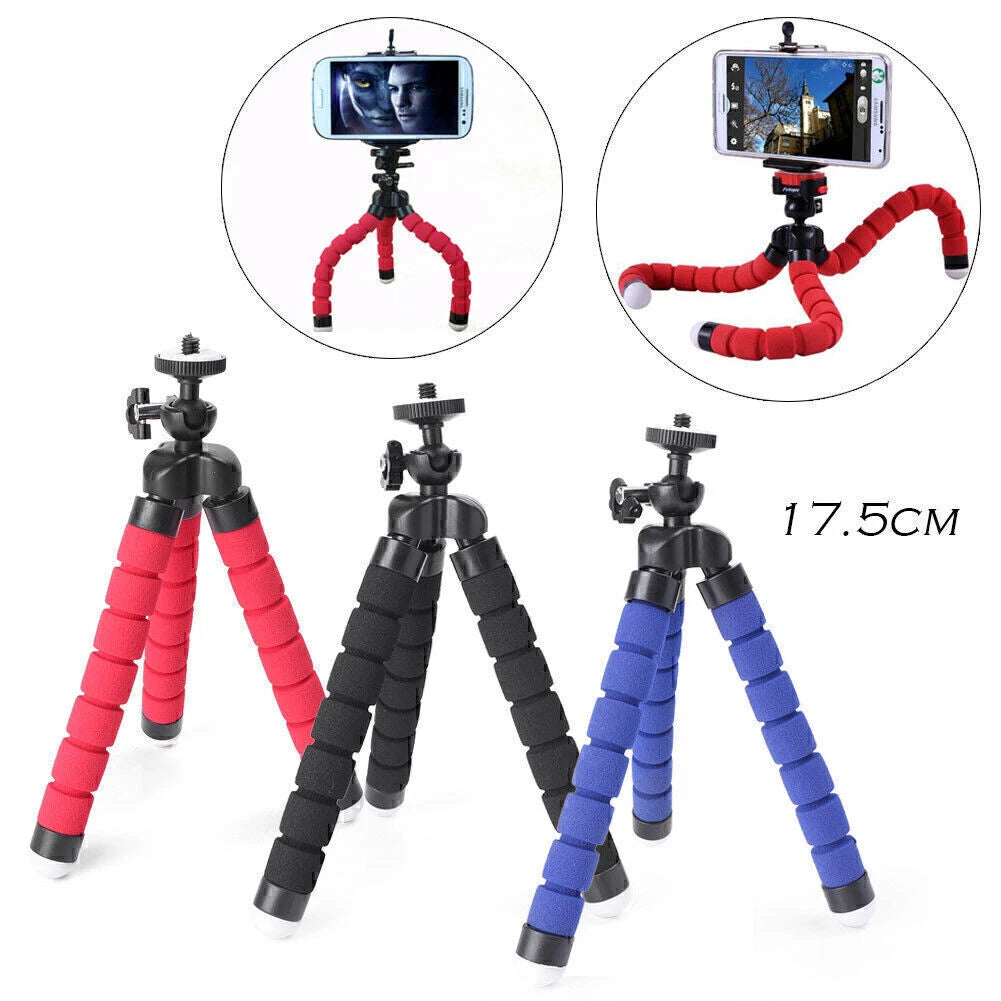 Mini Tripod Stand for GoPro, SLR, DV, Canon, Nikon - Portable & Flexible
