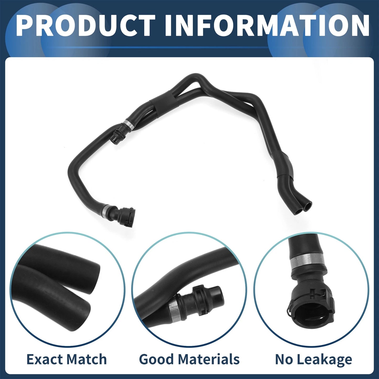 Radiator Hose for BMW F30 F30N F31 316i 320i Rubber (2012-2015)