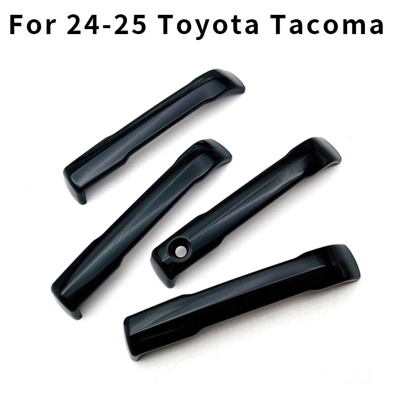 Glossy Black Side Door Handle Cover Trim for Toyota Tacoma (2024–2025)
