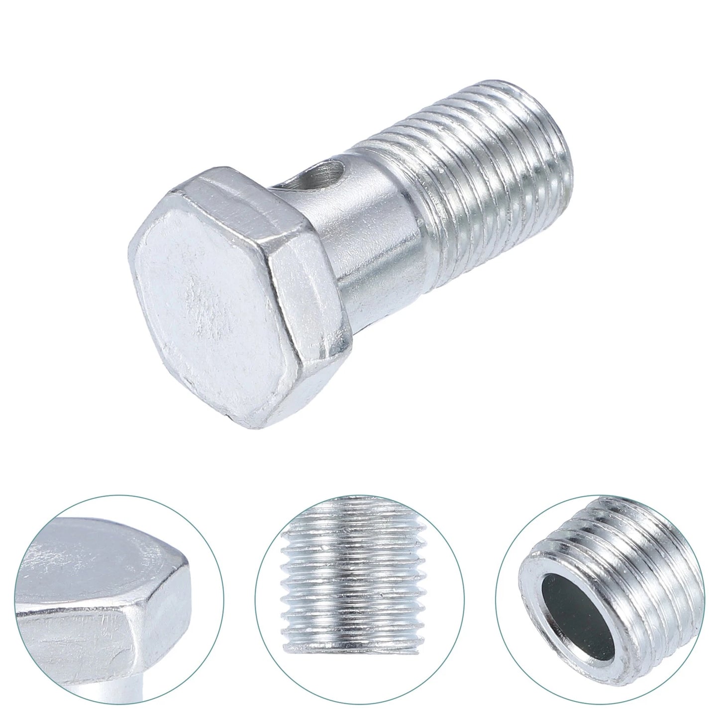 2 x M14x1.5 35mm Hollow Screws with Washers for Motorcycle