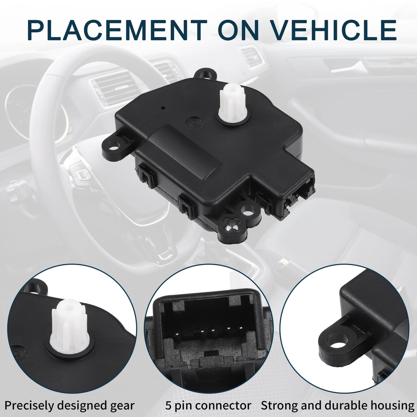 2 x No.68224186AA HVAC Heater Blend Door Actuator for Jeep Grand Cherokee (2014)