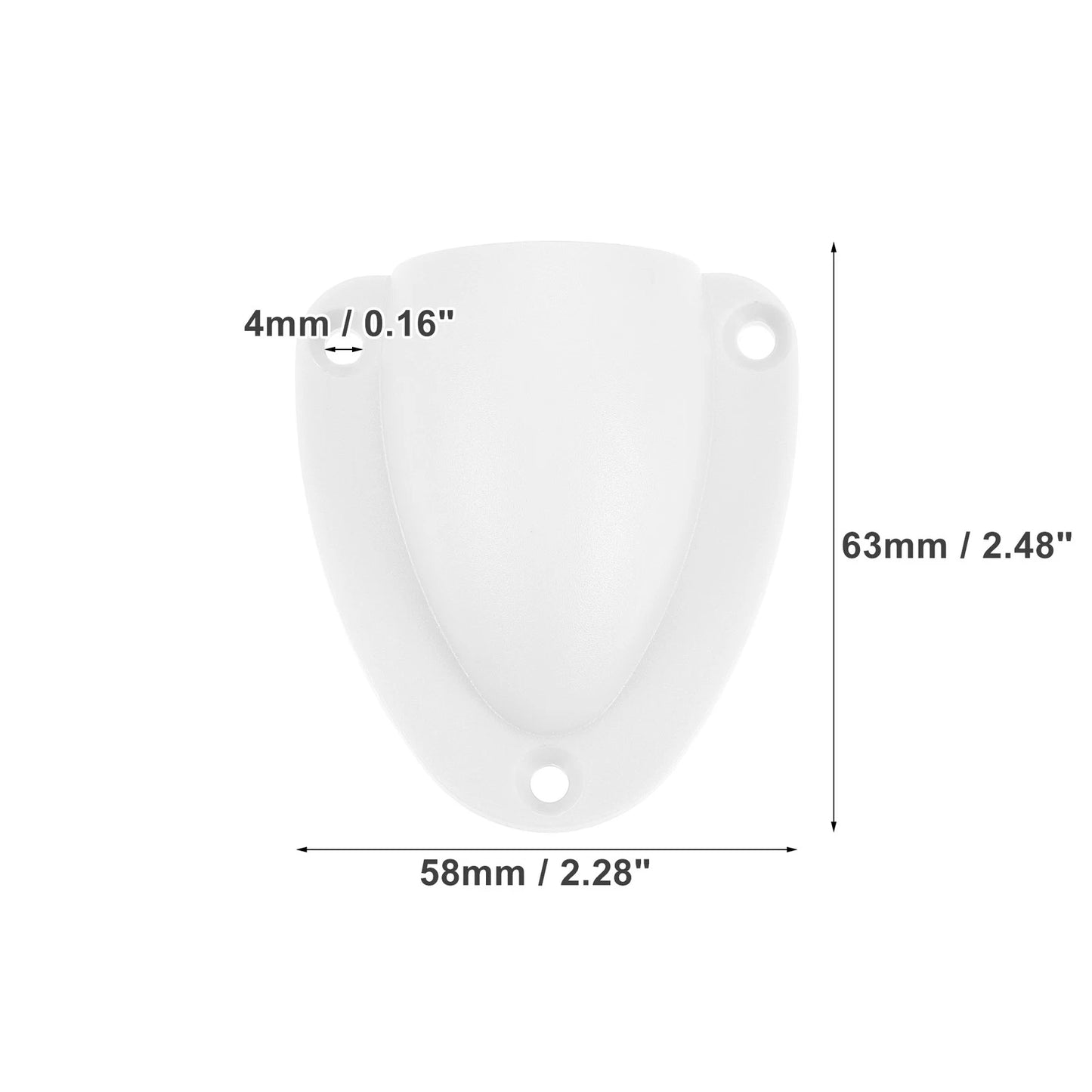 2 x Marine Transducer Cover Clam Shell Vent Wire Covers White