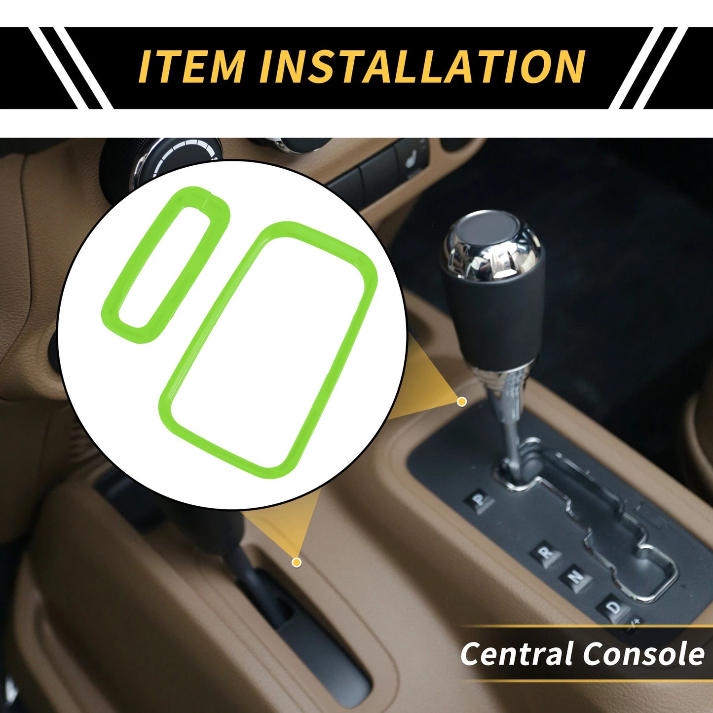 Gear Shift Ring Panel Cover Trim for Jeep Wrangler JK JKU (2007-2018)