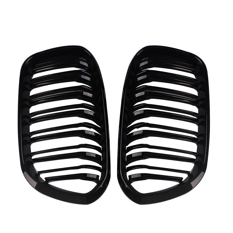 2 x Front Kidney Racing Grille for BMW F20 F21 1 Series (2015-2018)