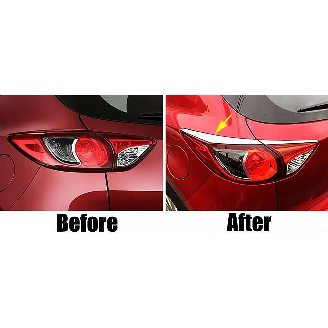 4Pc Rear Tail Light Cover Trim for Mazda CX-5 (2012-2016)