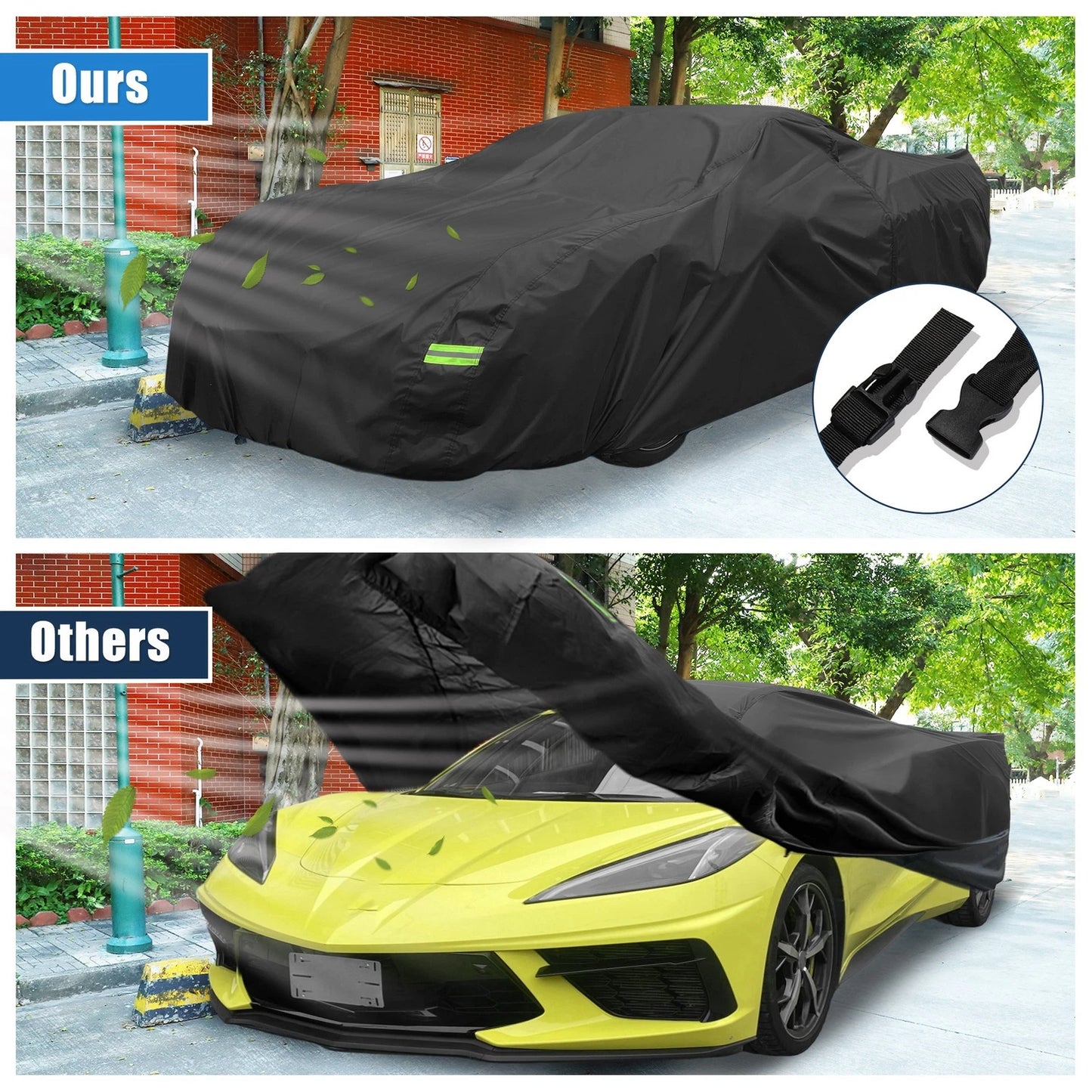 Waterproof Car Cover for Chevrolet Corvette C3 Black (1968 - 1981)