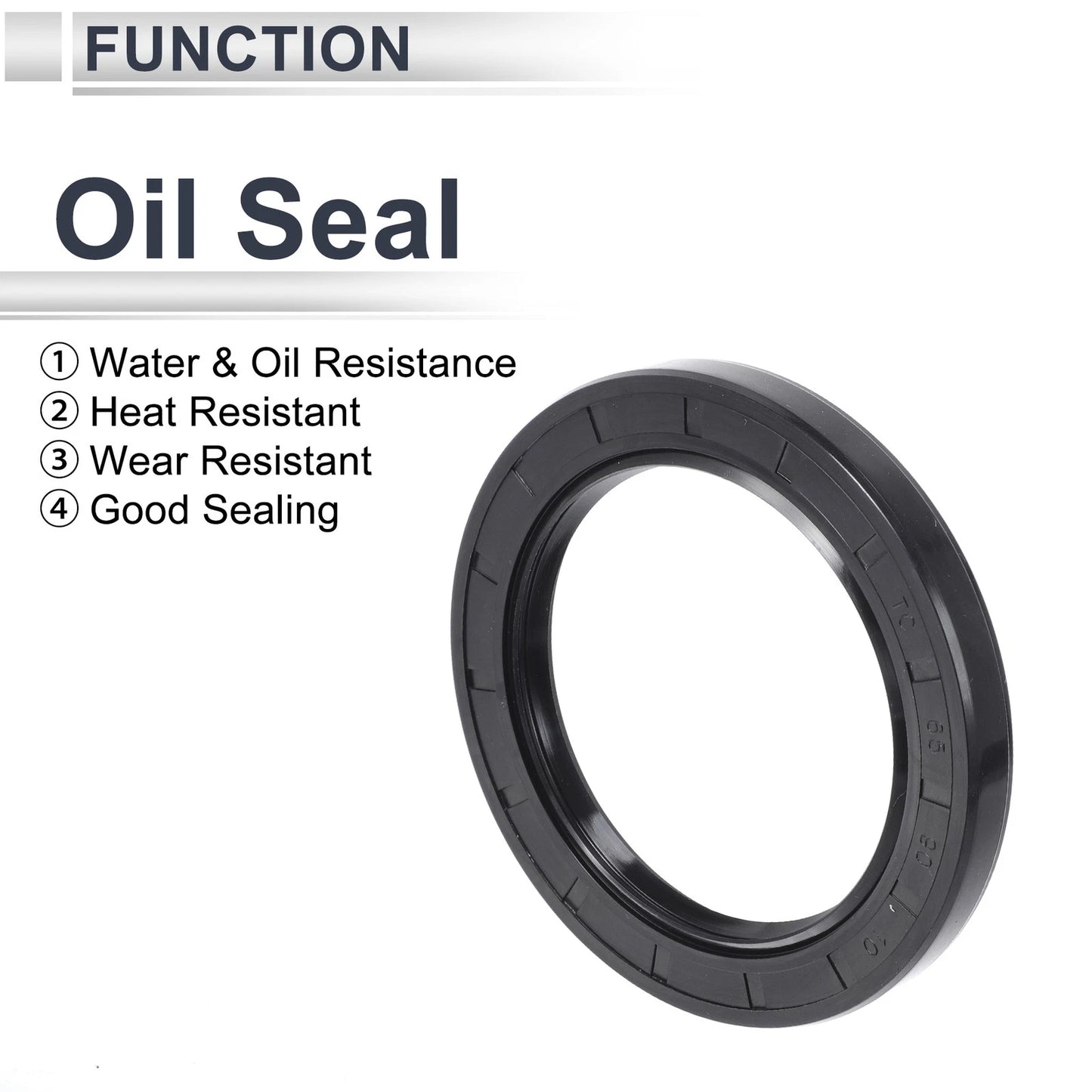 Oil Seal 65x90x10mm NBR Rubber Rotary Shaft Seal 5 Pcs for Make Model