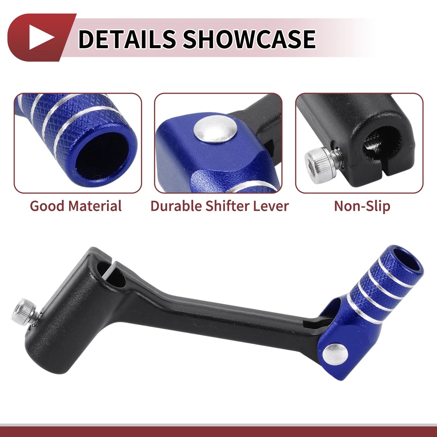 Folding Gear Shifter Lever for Bosuer Cheetah Black Blue