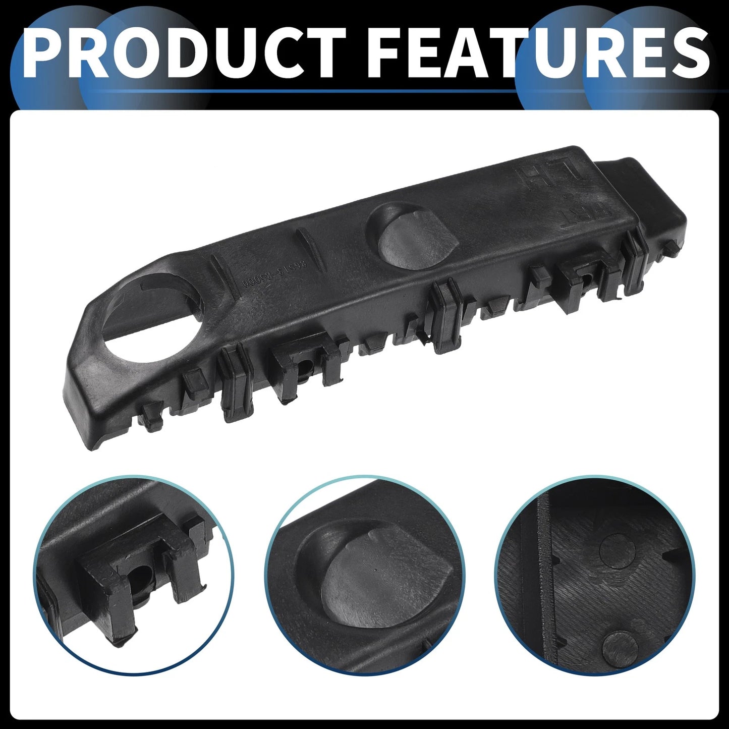 Left Front Bumper Retainer Bracket for Kia Forte5 (2014-2018)