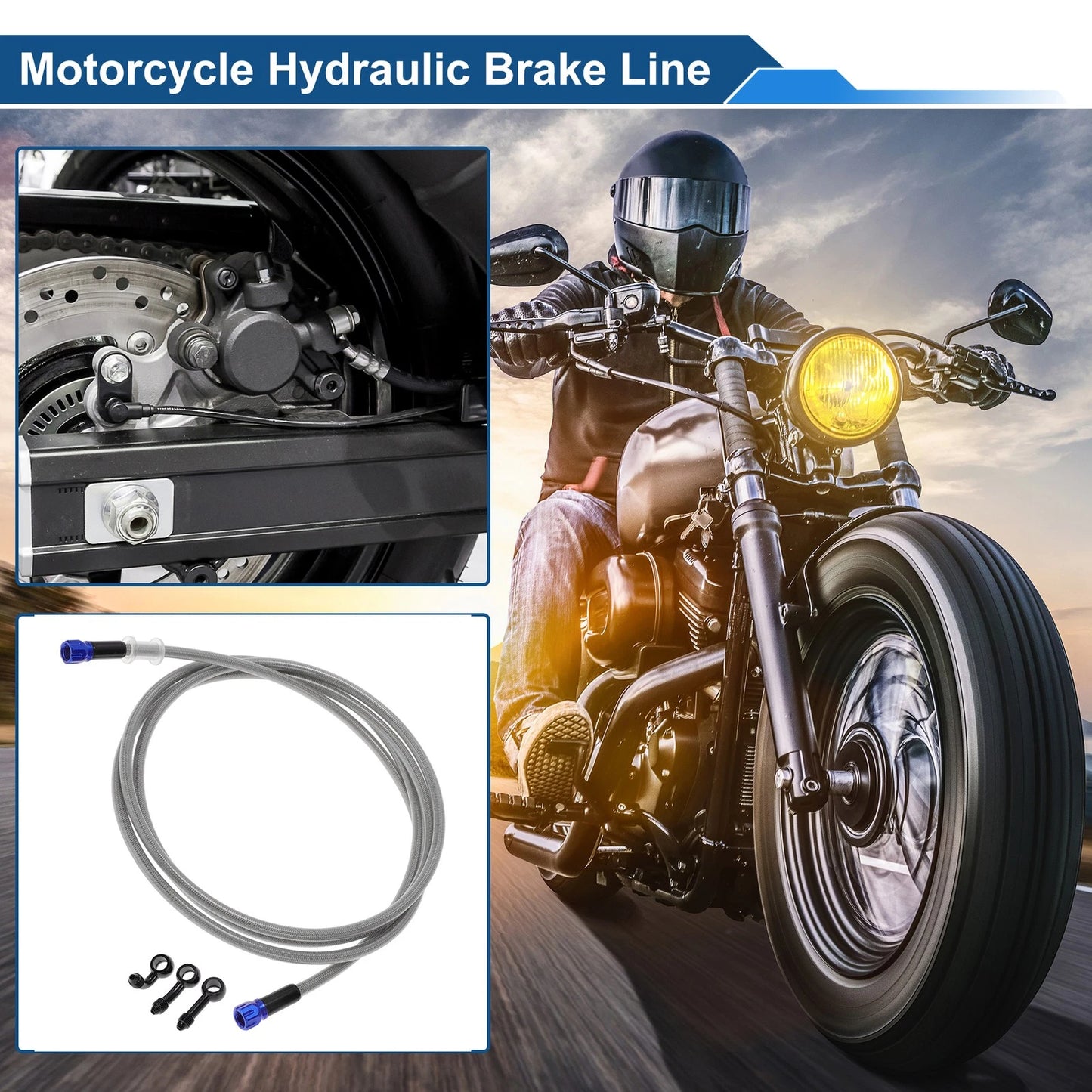 240cm Brake Clutch Oil Hose Line for Motorcycles