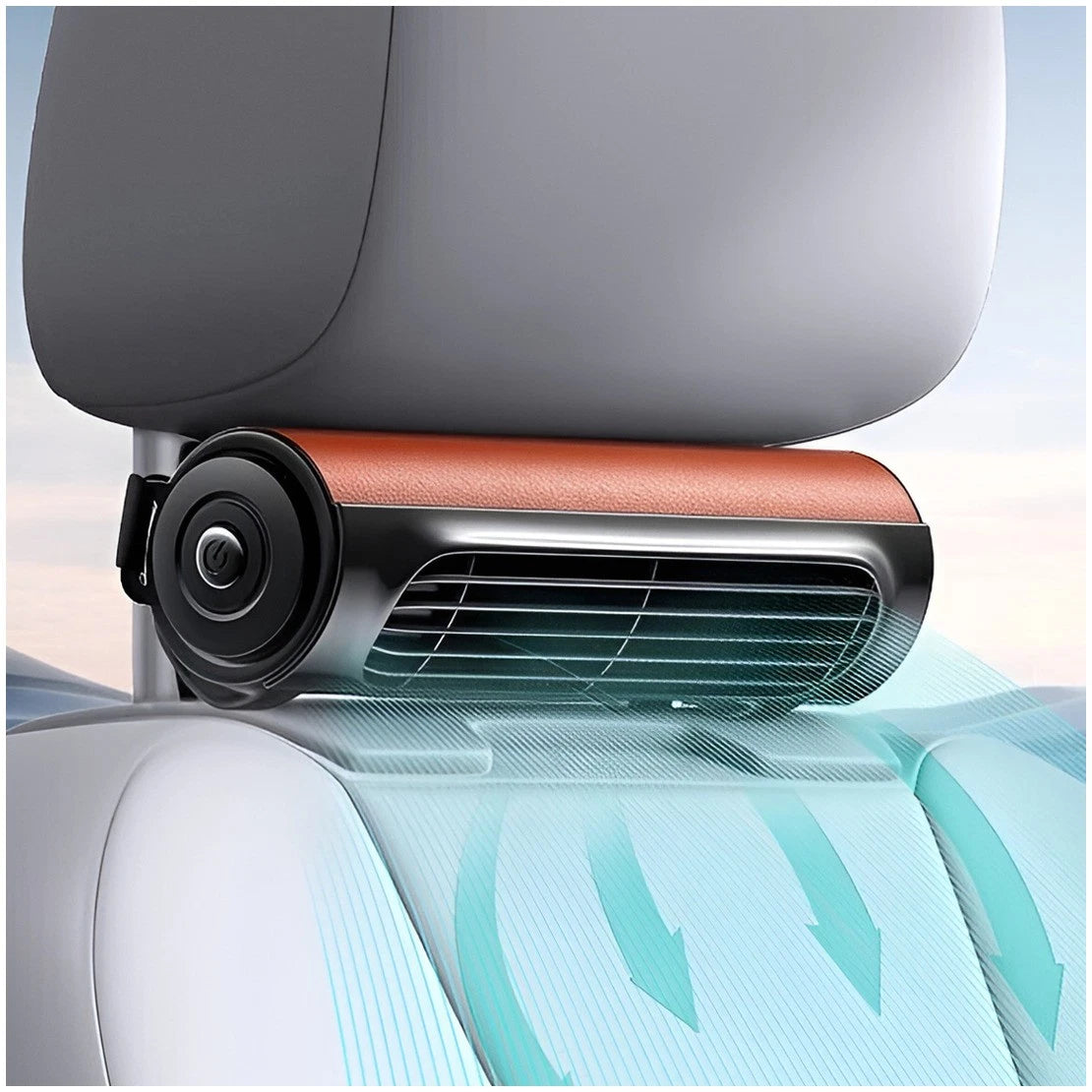 Portable Mini USB Car Seat Back Cooling Fan - 3 Speed for SUV