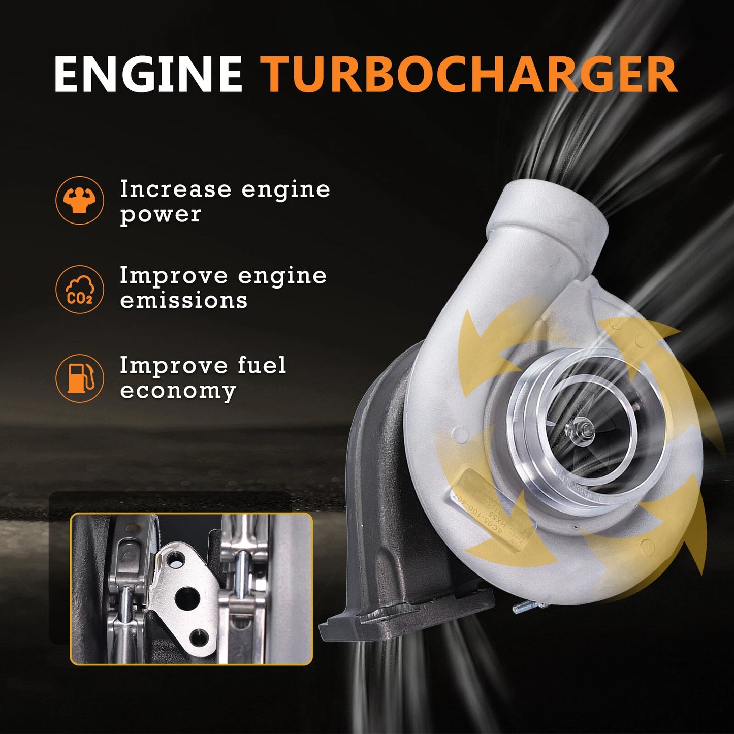 HX55 Turbo Charger for Volvo FH12 FM12 D12C 12.1L (1993)